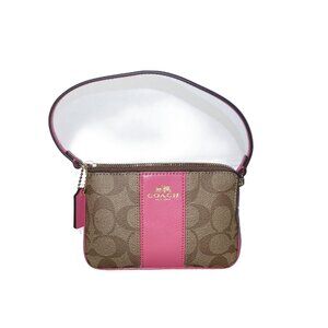 COACH SIGNATURE PVC LEATHER WRISTLET - NWT